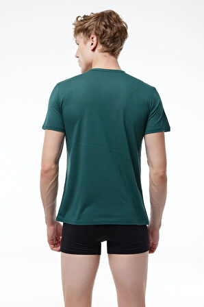 Antrasit Erkek Düğmeli Yaz Serinliği T-shirt 083