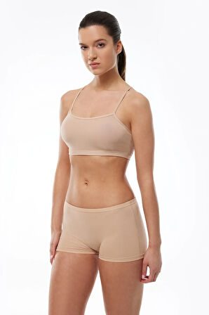 Kadın Siyah 2 Li Paket Modal Boxer 109