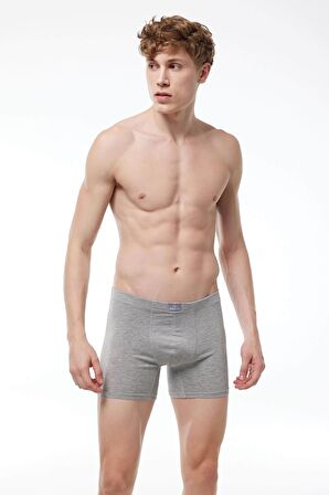 Malabadi 073 - 2' Li Paket Erkek Likralı %95 Pamuk Uzun Boxer