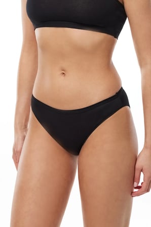 Kadın Siyah 6 Lı Paket Modal Bikini Slip Külot 155