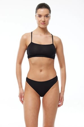 Kadın Siyah 6 Lı Paket Modal Bikini Slip Külot 155