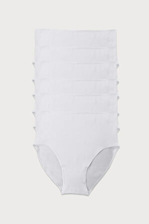 Kadın Siyah Beyaz Gri 6 Lı Paket Modal Yüksek Bel Slip Külot 1955