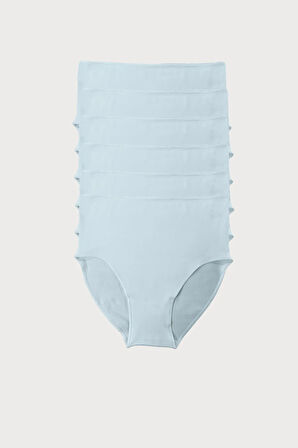 Kadın Siyah Beyaz Gri 6 Lı Paket Modal Yüksek Bel Slip Külot 1955