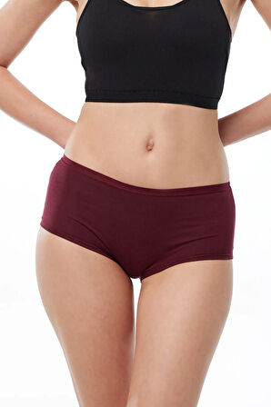 Kadın Lacivert 6 Lı Paket Geniş Kenarlı Iz Yapmayan Modal Külot 1906