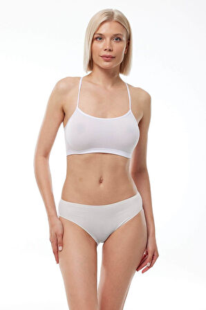 Malabadi 187 6'Lı Paket Kadın Modal Ara Bel Dar Kalıp İz Yapmayan Slip & Külot