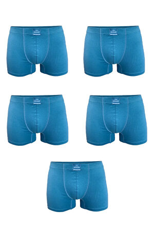 Erkek Desenli 5 li Pamuk Elastan Boxer 5M074