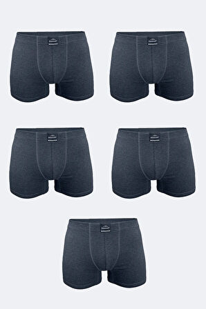 Erkek Desenli 5 li Pamuk Elastan Boxer 5M074