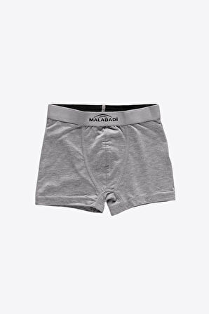 Erkek Çocuk Beyaz 3 Lü Paket Pamuk Elastan Boxer 208