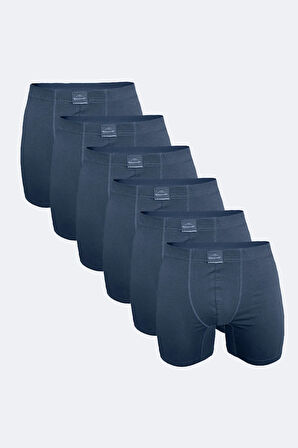 Erkek Desenli 6 lı Pamuk Elastan Uzun Boxer 073