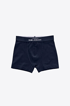 Erkek Çocuk Mavi 8 Li Paket Pamuk Elastan Boxer 208