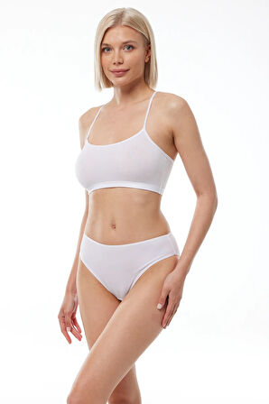 Kadın Siyah 2 Li Paket Normal Bel Modal Slip Külot 1028