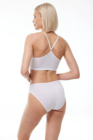 Kadın Siyah 2 Li Paket Normal Bel Modal Slip Külot 1028