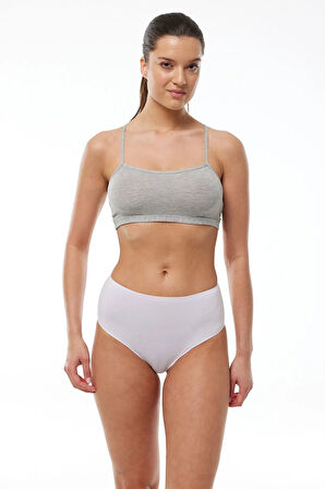 Kadın Bordo 2 Li Paket Modal Yüksek Bel Slip Külot 1955