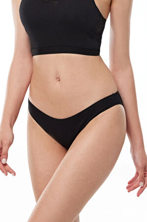 Kadın Beyaz 6 Lı Paket Modal Düşük Bel Slip Külot 183