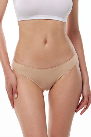 Kadın Beyaz 6 Lı Paket Modal Düşük Bel Slip Külot 183