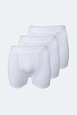 Erkek Siyah 3 Lü Paket Modal Uzun Boxer 010