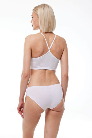 Malabadi 187 6'Lı Paket Kadın Modal Ara Bel Dar Kalıp İz Yapmayan Slip & Külot