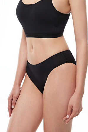 Kadın Ten Ekru Bordo 6 Lı Paket Modal Dar Kalıp Ara Bel Slip Külot 187