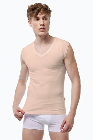 Malabadi 064 Erkek V Yaka İz Yapmayan Modal Kolsuz Lycralı Atlet