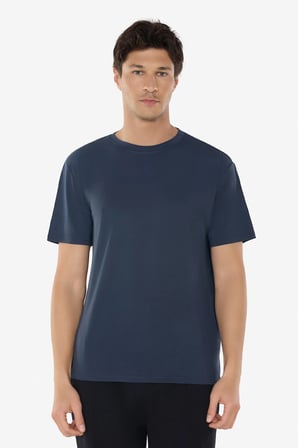 Erkek Füme Bisiklet Yaka Micro Modal Extra Yumuşak Rahat Kalıp Tişört 930