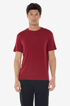 Erkek Bordo Bisiklet Yaka Micro Modal Extra Yumuşak Yazlık Pijama Takımı 6030