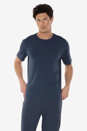 Erkek Füme Bisiklet Yaka Micro Modal Extra Yumuşak Yazlık Pijama Takımı 6030