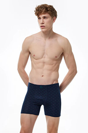 Erkek 3 lü Lacivert Premium Collection Modal Uzun Boxer 3M250