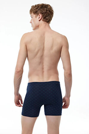 Erkek 3 lü Lacivert Premium Collection Modal Uzun Boxer 3M250