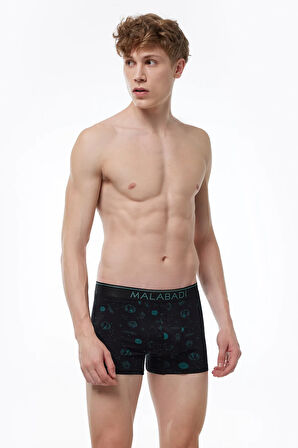 Desenli Modal Erkek Boxer 3 Adet 3m252