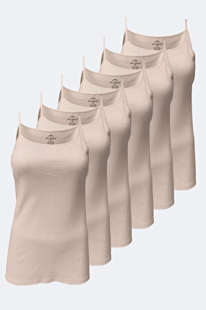 Kadın Siyah Beyaz Ten 3 Lü Paket %100 Pamuk Ribana Ip Askılı Atlet 105-e