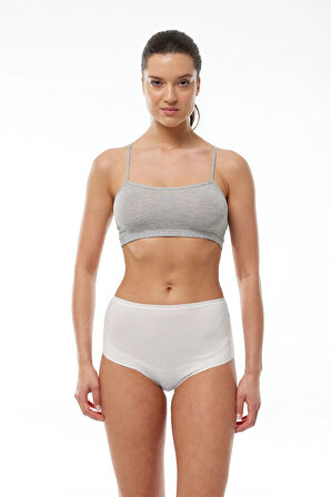 Kadın Ekru Modal Toparlayıcı Hamile Külodu 198