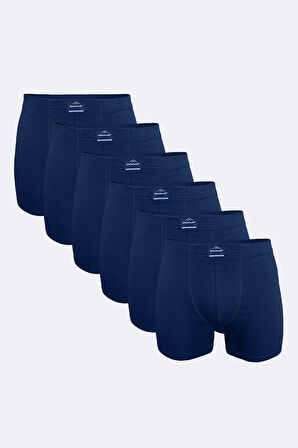 Erkek Desenli 6 lı Pamuk Elastan Uzun Boxer 073