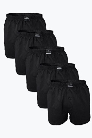 Erkek Beyaz 5 Li Geniş Kalıp Büyük Beden Boxer %100 Pamuk Battal Boy Mb2400 4xl/5xl/6xl/7xl