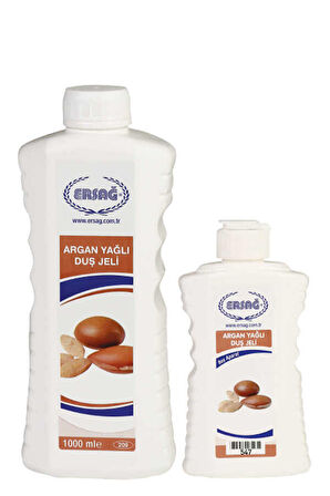 Ersağ Argan Yağlı Duş Jeli 1000 Ml. + Boş Aparat