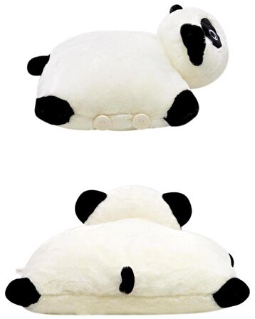 Selay Toys Pelüş Panda Yastık 40 cm Beyaz 1036 