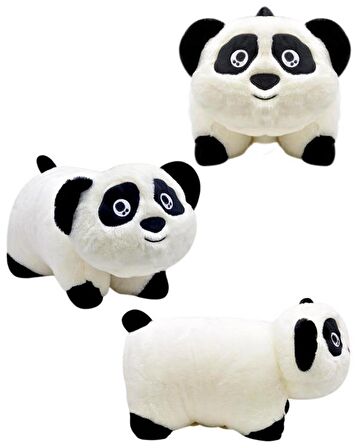 Selay Toys Pelüş Panda Yastık 40 cm Beyaz 1036 