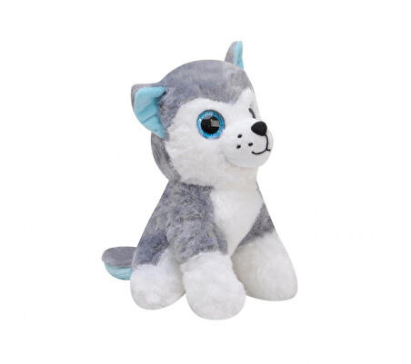 Selay Toys Peluş Sibirya Kurdu Husky Köpek Oyuncak 20 cm 1050