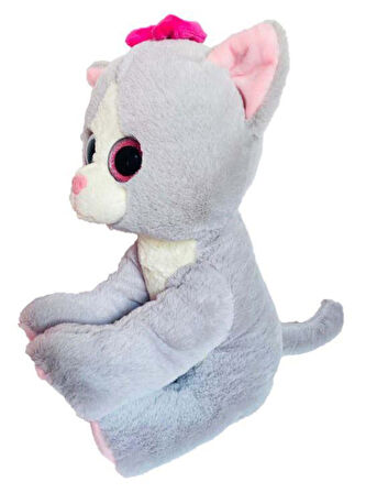 Selay Toys Parla Kedi 30cm Gri 0689