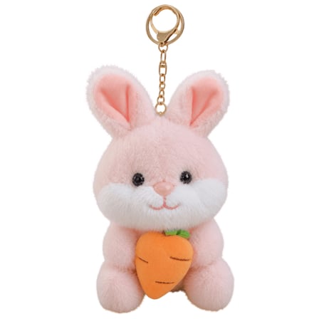 Tavşan Peluş Anahtarlık 12 cm Pembe 4497