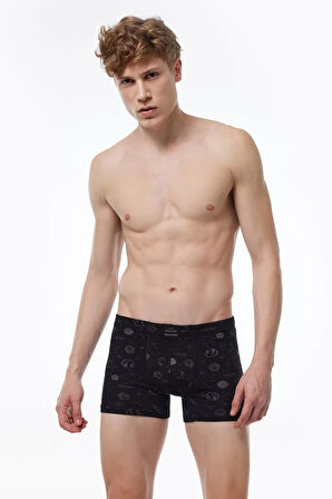 Desenli Modal Erkek Boxer 3 Adet 3m251