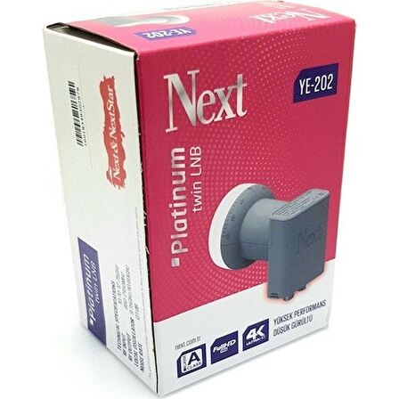 Next YE-202 Platinum Twin Lnb 0.1db Full HD 4K