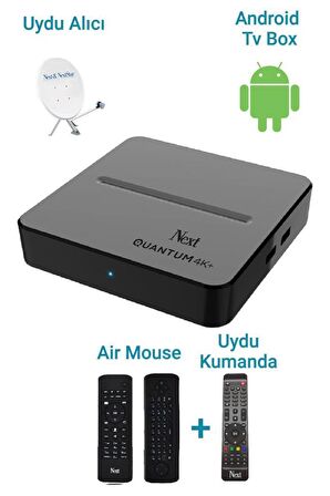 Next Quantum 4k+ UHD Android Tv Box Uydu Alıcı (Çanaklı-Çanaksız Kullanım)