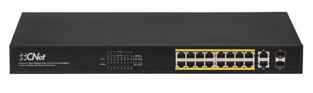 Cnet CGS1622SP 16 Port 10/100/1000 PoE, 2xRJ45, 2xSFP 250W PoE Gigabit Ethernet PoeSwitch