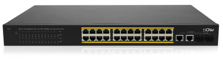 Cnet CSH2422GSP 24 Port 10/100 PoE, 2xRJ45, 2xSFP Combo Port 300W PoE Switch