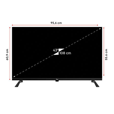 Next YE-43GFSG4 43" 109 Ekran Full HD Çerçevesiz Android TV