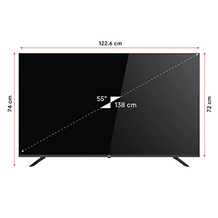 Next YE-55GFSG8-4K 55" 140 Ekran UHD 4K Google TV