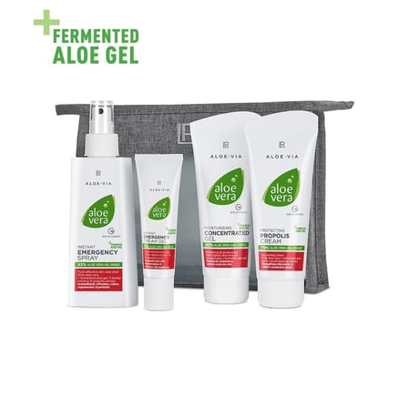LR Aloe Vera Special Care Bag 4'lü Bakım Seti - Jel, Krem, Sprey 