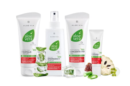 LR Aloe Vera Special Care Bag 4'lü Bakım Seti - Jel, Krem, Sprey 