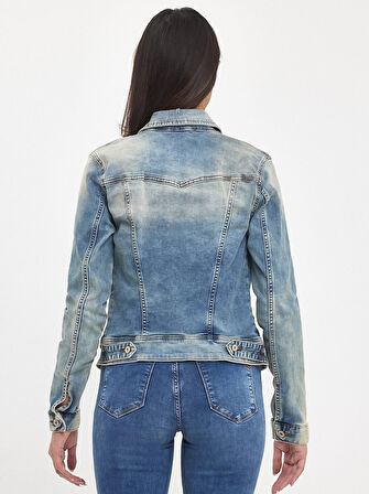 Dean X Dar Kesim Jean Mavi Ceket