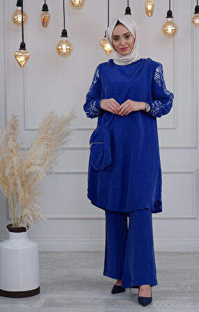 MissWhence Tunik 33010 Saks Mavi